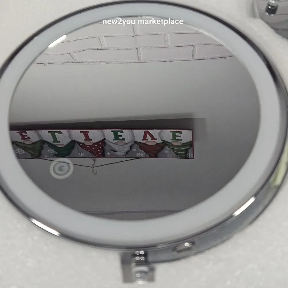 Rechargeable Wall Mounted Lighted Makeup Vanity Mirror 8